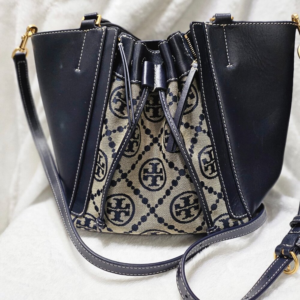 Tory Burch  T Monogram McGraw Dragonfly Satchel 8.8 H X 10.2 L X 6.4 D